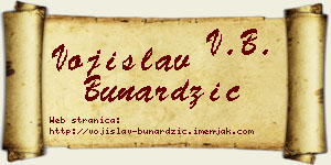 Vojislav Bunardžić vizit kartica